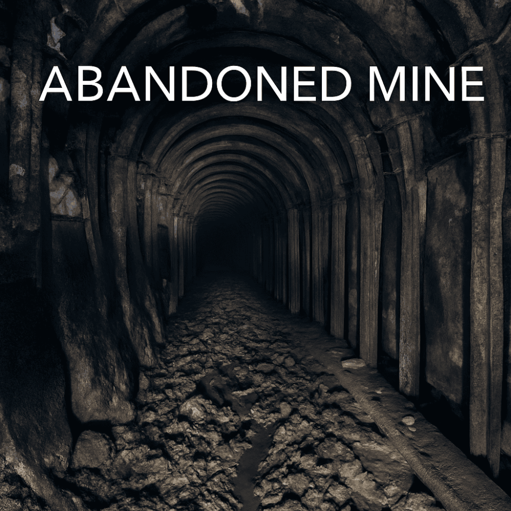 Abandoned mine tunnel photograph for the poem ‘tonight is another night’ in Abandoned Mine by Sabrina Cleary.