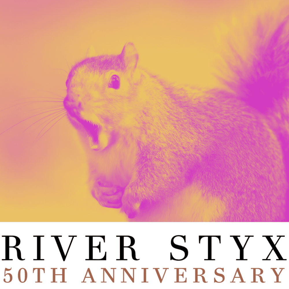 Squirrel close-up on River Styx for short stage play ‘Stay Away from the Bottomless Buffet’ by Sabrina Cleary.